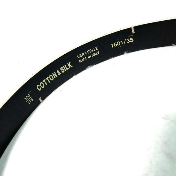 Cotton & Silk made in Italy Brown Suede Belt - Picture 2 of 7